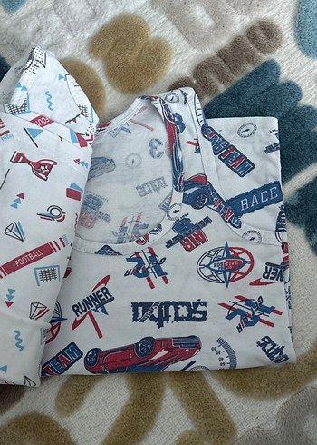 Beyaz Baskılı Çocuk Atlet 4 adet. - Görsel 4