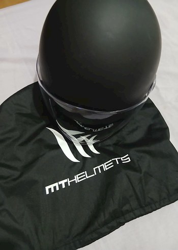MTHELMETS Siyah Biker Kask - Görsel 4