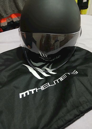 MTHELMETS Siyah Biker Kask - Görsel 3
