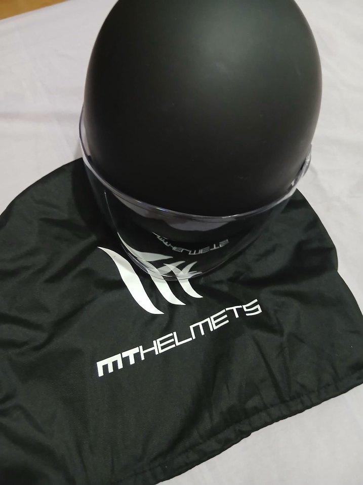 MTHELMETS Siyah Biker Kask - Görsel 4