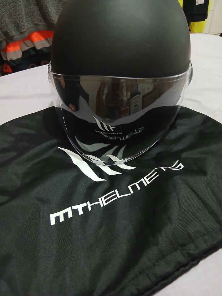 MTHELMETS Siyah Biker Kask - Görsel 3