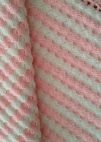Örgü Bebek Battaniyesi ( 90cm x 66cm ) - Görsel 6