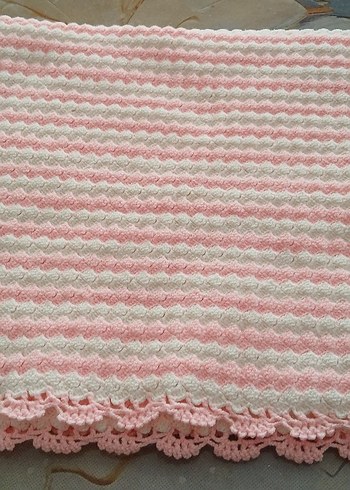 Örgü Bebek Battaniyesi ( 90cm x 66cm ) - Görsel 5