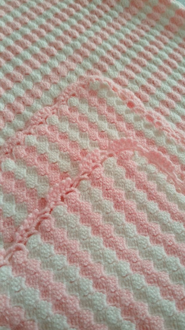 Örgü Bebek Battaniyesi ( 90cm x 66cm ) - Görsel 2