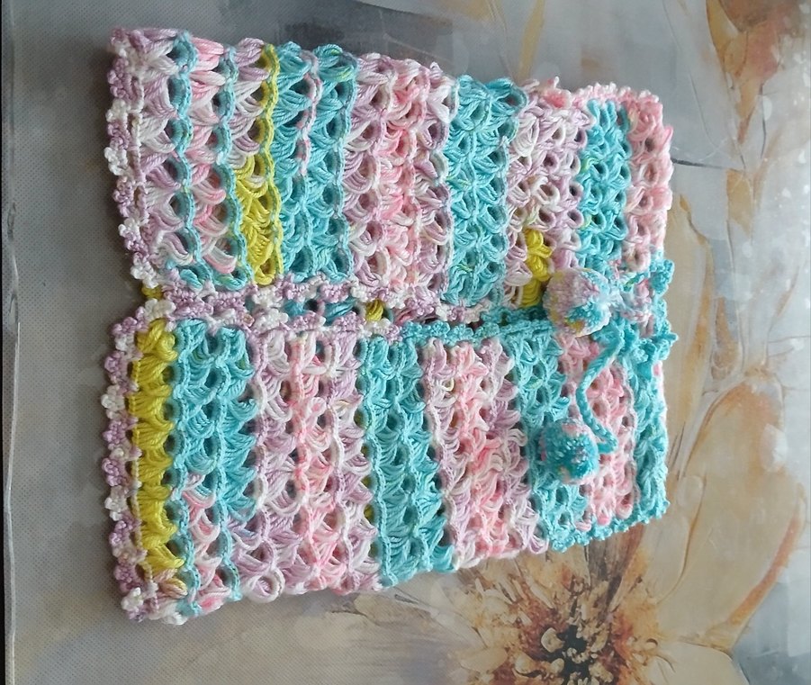 Kız Çocuk Çok Renkli Örgü Yelek - Görsel 3