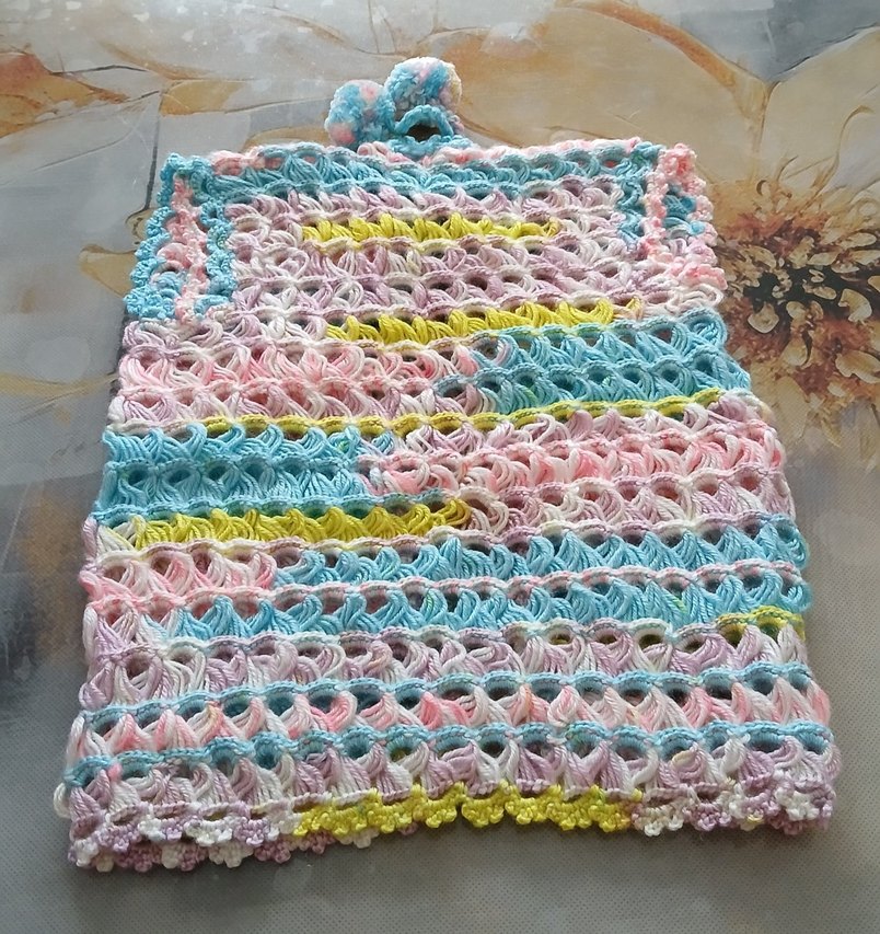 Kız Çocuk Çok Renkli Örgü Yelek - Görsel 4