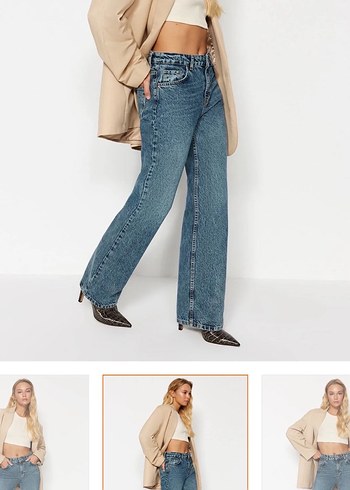 Dar Kesim Midi Kot Pantolon - Görsel 3