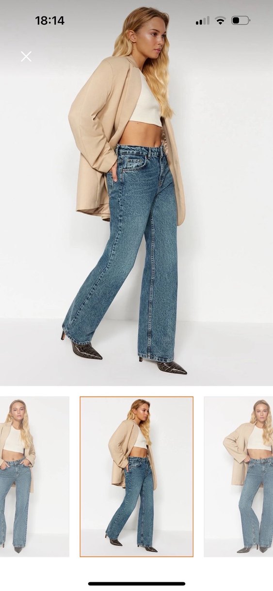 Dar Kesim Midi Kot Pantolon - Görsel 3