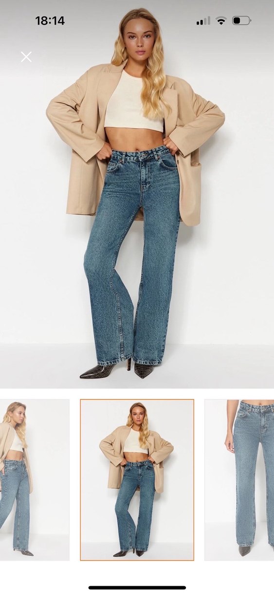 Dar Kesim Midi Kot Pantolon - Görsel 2