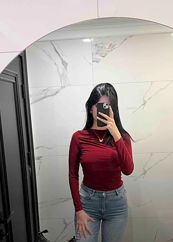 Bordo bluz - Görsel 3