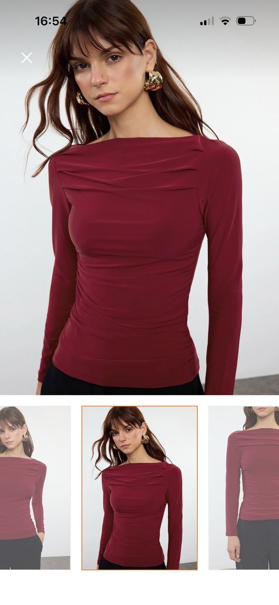 Bordo bluz - Görsel 2