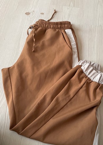 Bej Rahat Kesim Kadın Kumaş Pantolon