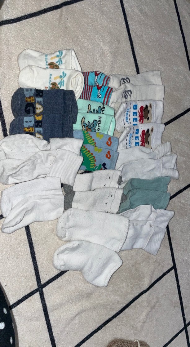 Gri Erkek Çocuk Çorap Seti - Görsel 2