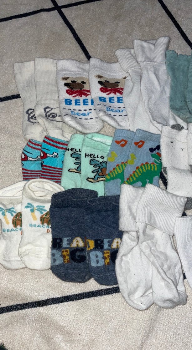 Gri Erkek Çocuk Çorap Seti - Görsel 3