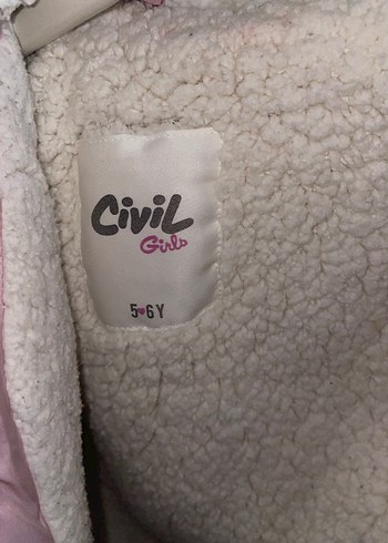 Kız Çocuk Pembe Kürklü Mont - Görsel 2