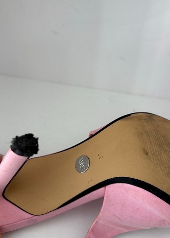 37 Beden pembe Renk Pembe Stiletto Topuklu Kadın Abiye Ayakkabı