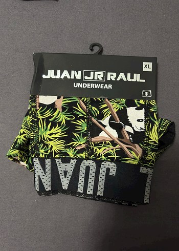 Yeşil Baskılı Erkek Boxer - Juan JR Raul