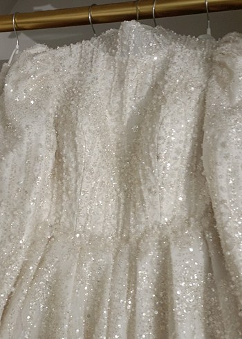 kırık beyaz gelinlik - Görsel 2