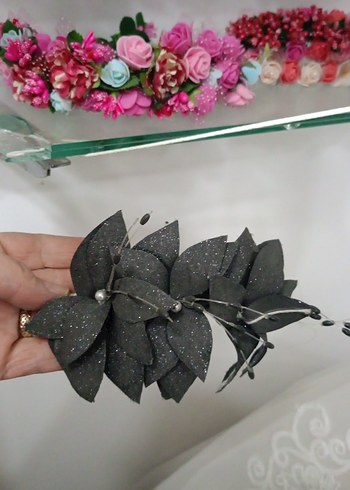 çiçekli saç aksesuarları - Görsel 3