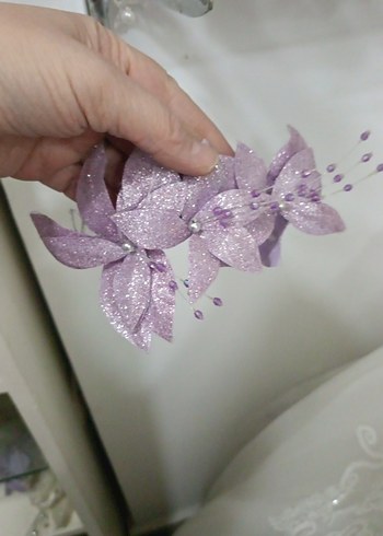 çiçekli saç aksesuarları - Görsel 2