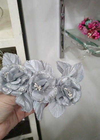 çiçekli saç aksesuarları - Görsel 5