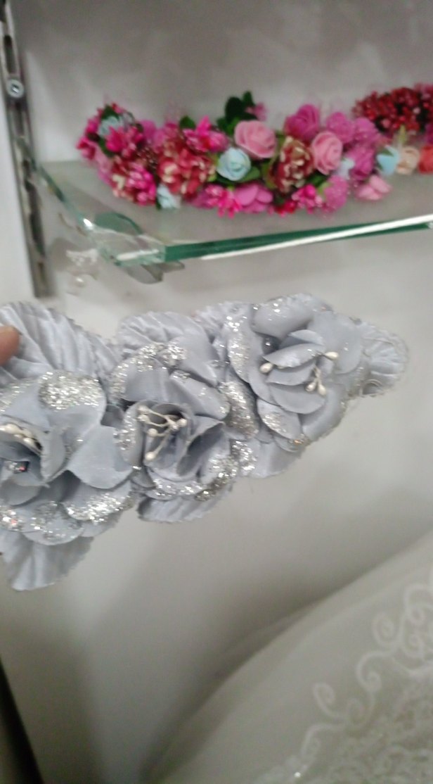 çiçekli saç aksesuarları - Görsel 4