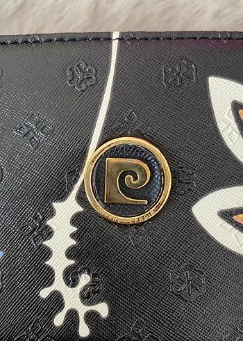 Pierre Cardin Çiçek Desenli Siyah Bohem Kadın Çantası - Görsel 4