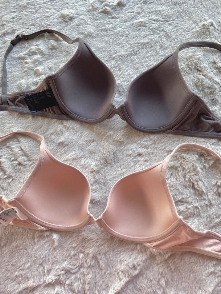 H&M 2li Pamuklu Desteksiz Sütyen - Görsel 4