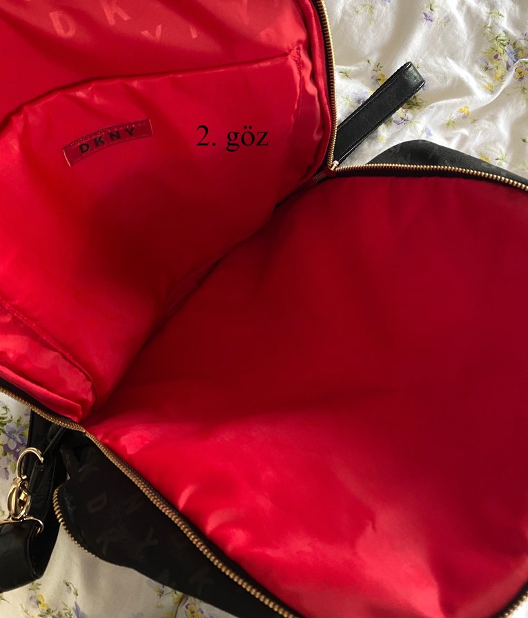 Kadın Siyah DKNY Baskılı Sırt Çantası - Görsel 4