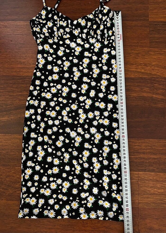 Bershka Çiçekli Mini Elbise - Görsel 3