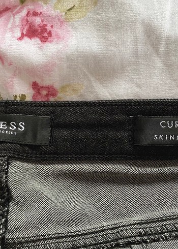 Orijinal Guess Orta Bel Vintage Skinny Jean - Görsel 5