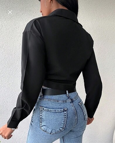 Zara CROP GÖMLEK ???? S-M