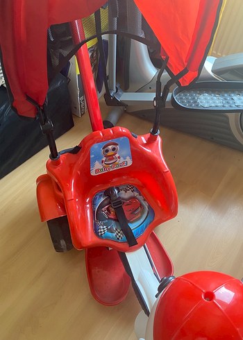 Baby Poufi Renkli Kırmızı Çocuk Üç Tekerlekli Bisiklet
