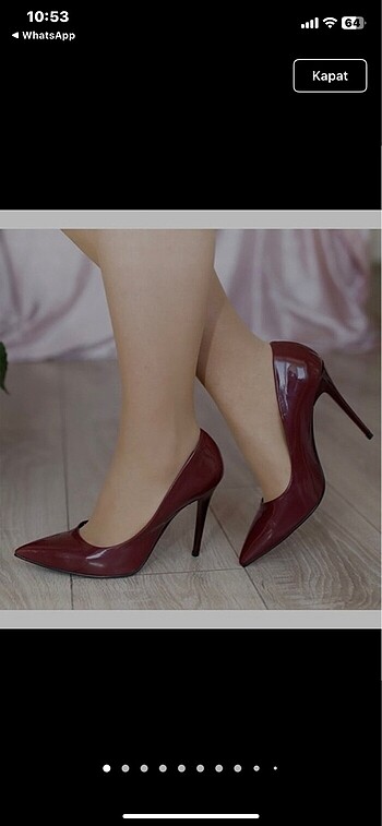 Bordo rugan stiletto