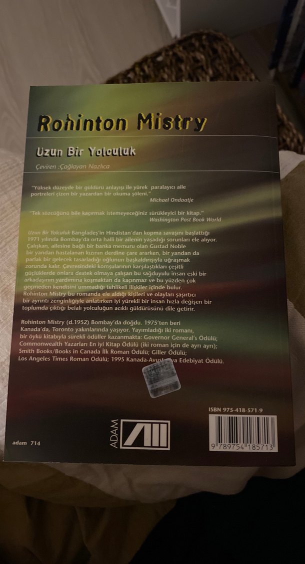 Uzun Bir Yolculuk - Rohinton Mistry - Görsel 2