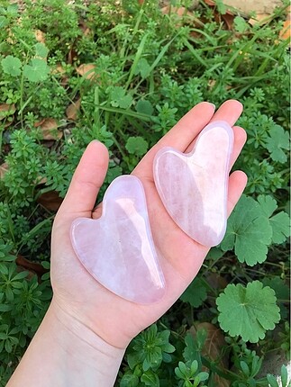 Pembe kuvars Gua Sha