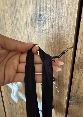 Defacto Siyah İnce Askılı Mini Halter Yaka Atlet