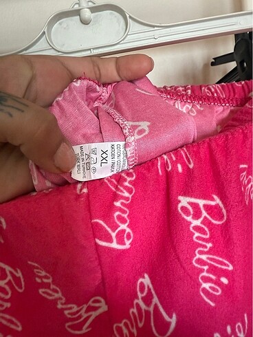 xxl Beden pembe Renk Barbie pijama