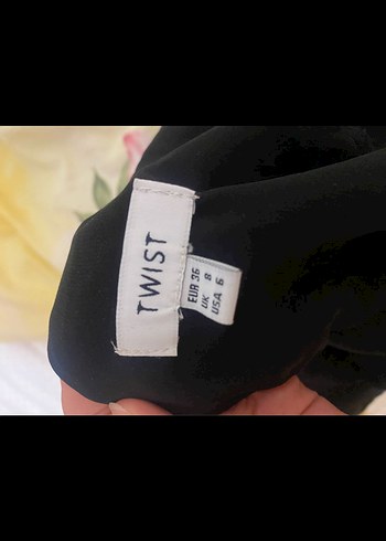 Siyah tül bele oturan elbise - Görsel 4