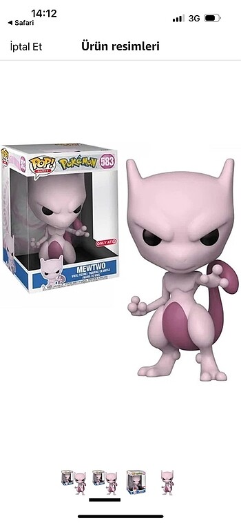 FUNKO POP POKEMON MEWTWO