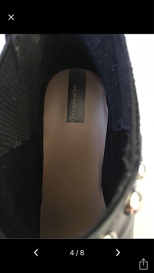 37 Beden siyah Renk Stradivarius Bot 37