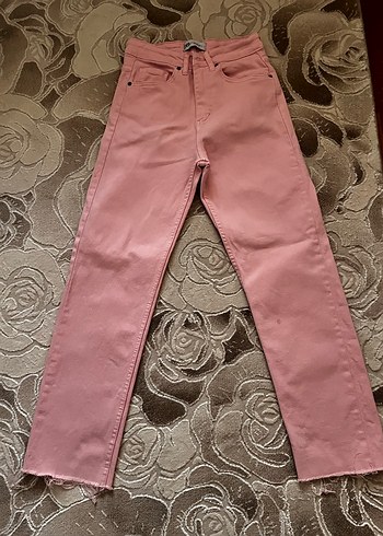 Pembe Regular Fit Kadın Kot Pantolon