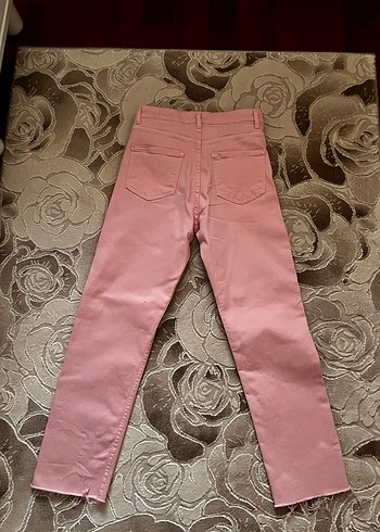 s Beden Pembe Regular Fit Kadın Kot Pantolon