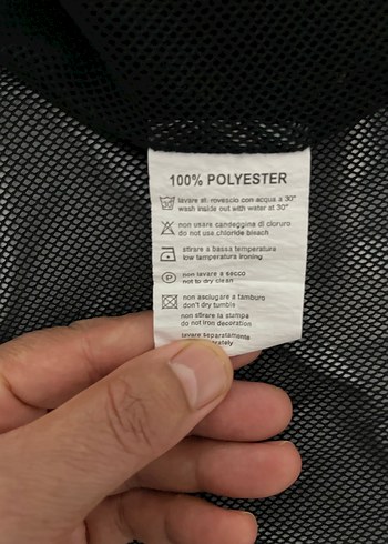 Supreme Siyah Desenli Fermuarlı Erkek Rüzgarlık