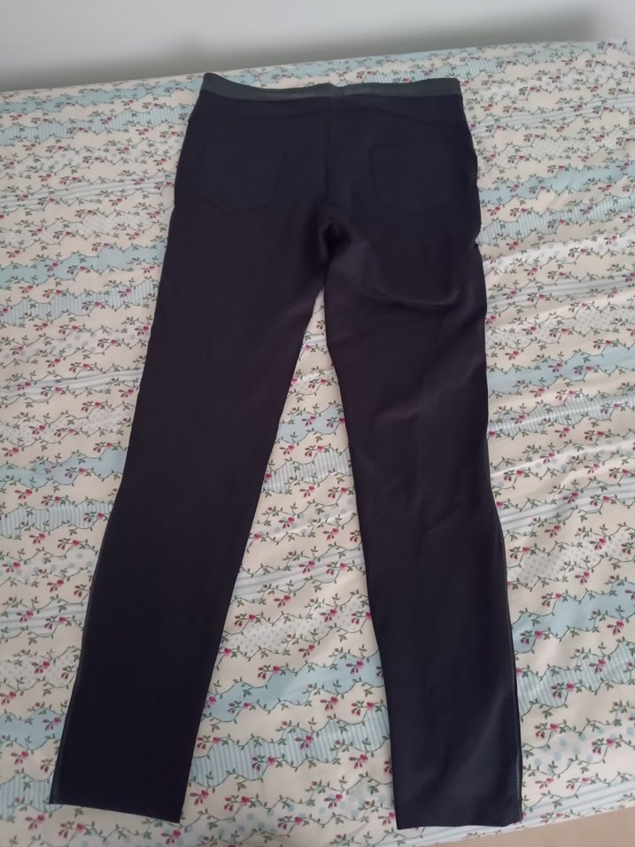 Siyah Kadın Streç Kumaş Pantolon - Görsel 3