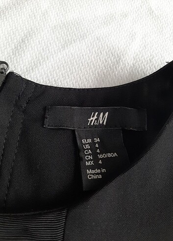 xs Beden siyah Renk H&m siyah elbise 