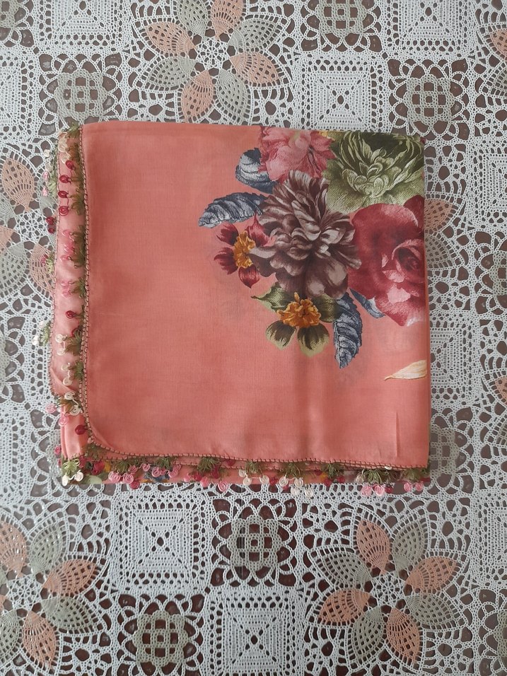 #İĞNE #Oyası#Çeyizlik #Yazma #Yemeni#Başörtüsü - Görsel 2