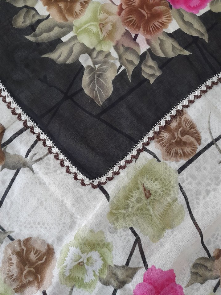 #Tığ #Oyalı #Yazma #Yemeni #Başörtüsü - Görsel 2