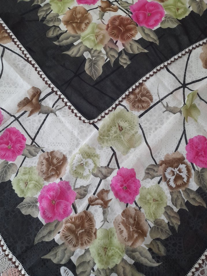 #Tığ #Oyalı #Yazma #Yemeni #Başörtüsü - Görsel 3