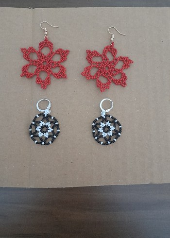 #Kum #boncuklu# Küpe - Görsel 2